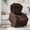 vidaXL Vidaxl Fauteuil Inclinable Électrique Marron Similicuir