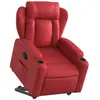 vidaXL Vidaxl Fauteuil Inclinable Électrique Rouge Similicuir