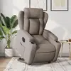 vidaXL Fauteuil inclinable électrique taupe tissu