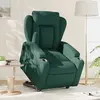 vidaXL Fauteuil inclinable électrique vert foncé tissu