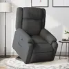 vidaXL Vidaxl Fauteuil Inclinable Gris Foncé Tissu