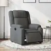 vidaXL Vidaxl Fauteuil Inclinable Électrique Gris Foncé Tissu