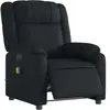 vidaXL Fauteuil de massage inclinable électrique noir similicuir