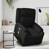 vidaXL Fauteuil inclinable de massage Noir Similicuir