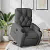 vidaXL Fauteuil inclinable Gris foncé Tissu