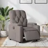 vidaXL Vidaxl Fauteuil Inclinable Électrique Taupe Tissu