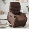 Non communiqué vidaXL Fauteuil inclinable électrique marron similicuir