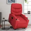 Non communiqué vidaXL Fauteuil inclinable électrique rouge similicuir
