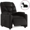 vidaXL Fauteuil inclinable électrique Noir Similicuir