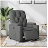 vidaXL Fauteuil inclinable électrique Gris foncé Tissu