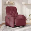vidaXL Vidaxl Fauteuil Inclinable Électrique Rouge Bordeaux Tissu