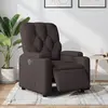 vidaXL Vidaxl Fauteuil Inclinable Électrique Marron Foncé Tissu