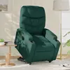 vidaXL Vidaxl Fauteuil Inclinable Électrique Vert Foncé Tissu