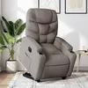 vidaXL Vidaxl Fauteuil Inclinable Électrique Taupe Tissu