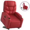 vidaXL Fauteuil inclinable Rouge Similicuir