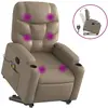 vidaXL Fauteuil inclinable de massage Cappuccino Similicuir