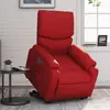 vidaXL Fauteuil inclinable électrique rouge similicuir