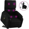 vidaXL Fauteuil inclinable de massage Noir Similicuir