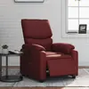 Non communiqué vidaXL Fauteuil inclinable électrique Rouge bordeaux Similicuir
