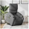 vidaXL Fauteuil de massage inclinable Gris foncé Tissu