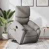 vidaXL Fauteuil inclinable de massage électrique Taupe Tissu