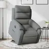 vidaXL Fauteuil inclinable électrique gris foncé tissu