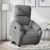 vidaXL Fauteuil inclinable électrique gris foncé tissu microfibre