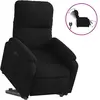 vidaXL Fauteuil inclinable électrique noir tissu microfibre