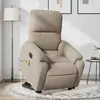 vidaXL Fauteuil inclinable de massage électrique taupe