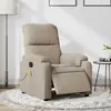 vidaXL Fauteuil inclinable de massage électrique taupe