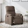 vidaXL Fauteuil inclinable électrique marron tissu microfibre