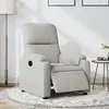 vidaXL Fauteuil inclinable électrique gris clair tissu microfibre