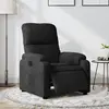 vidaXL Fauteuil inclinable électrique noir tissu microfibre