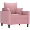 vidaXL Fauteuil Rose 60 cm Velours