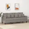 vidaXL Canapé à 3 places Taupe 180 cm Tissu