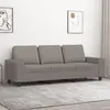 vidaXL Canapé à 3 places Taupe 180 cm Tissu