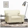 vidaXL Fauteuil Crème 60 cm Similicuir