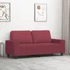 vidaXL Canapé à 2 places Rouge bordeaux 140 cm Tissu