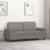 vidaXL Canapé à 2 places Taupe 140 cm Tissu
