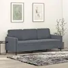 vidaXL Canapé à 3 places Gris foncé 180 cm Velours