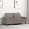 vidaXL Canapé à 2 places Taupe 120 cm Tissu