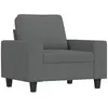 vidaXL Fauteuil Gris foncé 60 cm Tissu
