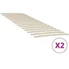 vidaXL Sommiers à lattes avec 34 lattes 2 pcs 80x200 cm