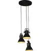 vidaXL Lampe suspendue 25 W noir 30x30x100 cm E27