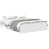 vidaXL Cadre de lit blanc 140x190 cm