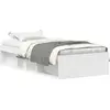vidaXL Cadre de lit blanc 75x190 cm petit simple