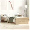 vidaXL Cadre de lit chêne sonoma 75x190cm petit simple bois ingénierie