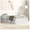 vidaXL Cadre de lit blanc 90x190 cm
