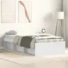 vidaXL Vidaxl Cadre De Lit Sans Matelas Blanc 90x200 Cm