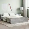 Vidaxl - Cadre de lit tête de lit et pied de lit sonoma gris 160x200 cm
